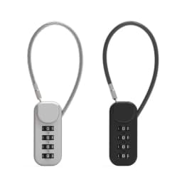 4 Digit Combination Code Number Lock With Spring Coil Wire Rope For Luggage Zipper Bag Backpack Suitcase Drawer Locks