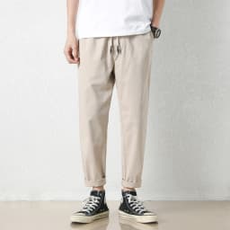 High Quality Summer Thin Men's Casual Pants 95%Cotton Breathable Solid Color Outdoor Elastic Waist Chino Trousers Male Amekaji