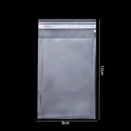 100Pcs Multiple Size Plastic Packaging Bags Self-adhesive Plastic Bag Ziplock Bag Jewelry Food Storage Bag Kitchen Package Bag