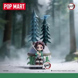 POP MART DEMON SLAYER Unwavering Resolve Arc Series Block Flgures Genuine Blind Box Doll Mystery Box Original Toys Gift