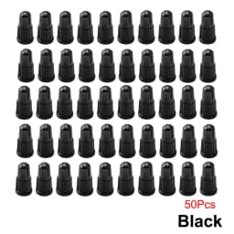 Black Presta Valve Caps Plastic Bike Tire Caps Air Dust Covers-Used on Presta/French Valves for Bicycle, MTB Mountain/Road Bike