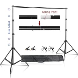 Photo Video Studio Backdrop Background Stand Photography Muslin Backgrounds Picture Canvas Frame Support System With Carry Bag