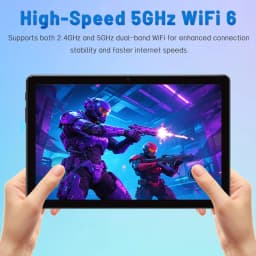 Paitanry Y40 10 Inch Android Tablet PC 12GB (6+6 Virtual RAM)+128GB ROM, Helio G80 Octa‑Core,6000mAh,5+13MP Dual Camera,18W Fast Charging,Dual WiFi for Gaming Reading High-End Tablet