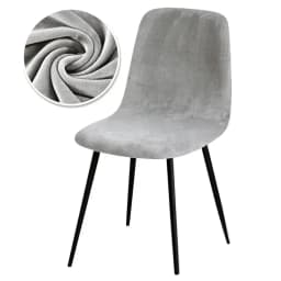 Velvet Short Back Chair Cover Stretch Slipcovers Elastic Seat Chair Cover Dining Room Bar Office Party Banquatet Wedding Kitchen