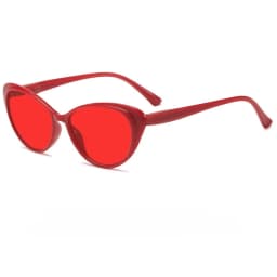 Retro Cat-Eye Night Vision Anti-Blue Light Glasses Red & Orange Lenses Men's & Women's Computer Gaming Protective Eyewear