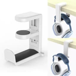 360° Rotating Headphone Stand Desktop Headset Holder Desk Hanger Hook Headphone Storage Hangin Organizer For PC Gaming Headset