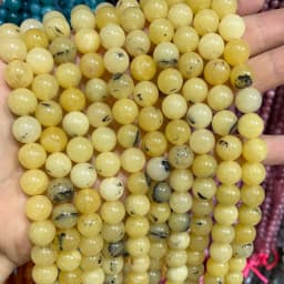 6 8 10MM Natural Stone Jade Chalcedony Round Multicolors Loose Beads For Jewelry Making Diy Charm Bracelets Necklace Accessories