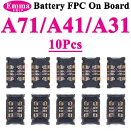 10pcs Battery FPC Connector Cilp Contact Plug For samsung A54 A34 A55 A35 A33 A73 A07 A13 A15 A16 A17 Connector Plug On Board