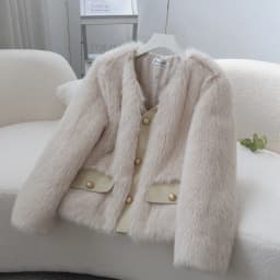 New High-end Small fragrant fur Coat For women 2026 Autumn/Winter New Imitating Fox fur Fashion Young style Short Loose Fur Top