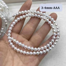 AAA 2-3mm High Quality Near-round Beads Exquisite Natural Freshwater Pearls for Jewelry Making DIY Necklace Bracelet Accessories