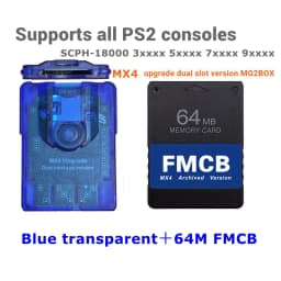 MX4 Dual Slot Edition MG2BOX TF SD Card Adapter For ALL PS2 Consoles+256G/128G/64G TF/SD+PS2 FMCB Card Optional Combination