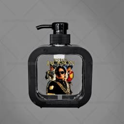 300ML Michael Jackson Transparent Soap Dispensers Refillable Portable Empty Bottle Shower Gel Detergent Dispensing Bottle Gift
