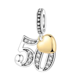 Original 15th 16 18 20 21 Anniversary Birthday Wedding S925 Sterling Silver Bead Pendant Fit Bracelet Necklace DIY Jewelry Gifts