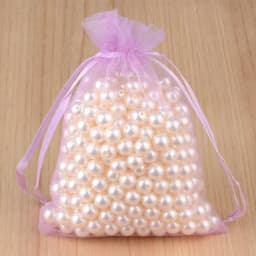 50pcs 5*7 7*9 9*12cm Small Jewelry Packaging Bag Organza Bags Gift Storage Wedding Party Candy Packaging Drawstring Pouches