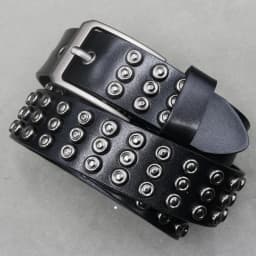 Designer Brand Belt Men Rivet Real Leather Pin Belt Male Black Rock Genuine Leather Cowhide Luxury Punk Belt Jeans