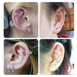 10Pcs Jewelry Silicone Pad Piercing Healing Discs Set Flexible Anti Hyperplasia Flat Clear Medical Grade Silicone Disc 3/5/7/9MM