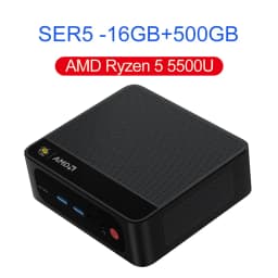 Beelink SER5 Max Win 11 Mini PC AMD Ryzen7 6800U/7735HS R3 3200U R5 5500U DDR4 RAM 16G NVME 500G Wifi6 4K Type-C Gamer Computer