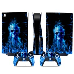 Sticker for PS5 Disk Console and 2 Controller Vinyl Decal Decorative Wrap Cover for Game Skin