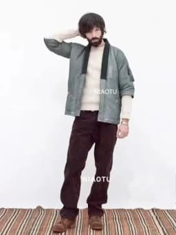 New Arrival Original China-Chic Short Taoist Robe Cotton Jacket  Men's Padded Coat Male Loose Parka