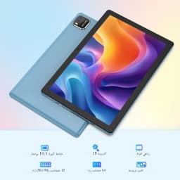 10-inch Tablet PC, Android 15 System, Quad-Core Processor, 12 (3+9) GB + 64GB Storage, Expandable up to 1TB, Supports WiFi 6,