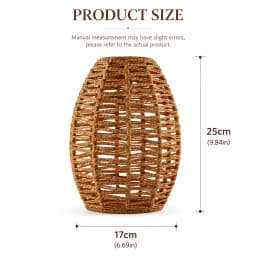 E27 Hemp Rope Woven Iron Pendant Lamp, Bulb Not Included, 1.2m Adjustable Hanging Wire for Kitchen Island Bar Corridor Decor