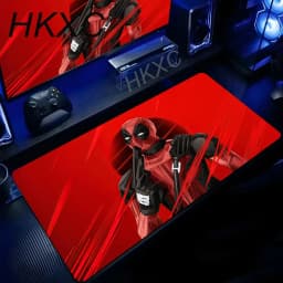 Marvel Deadpool Anime Mouse Pad Office PC Gamer Cabinet Mouse Mat Laptop 900x400 Keyboard Mousepad Extended Desk Mat Cool Carpet