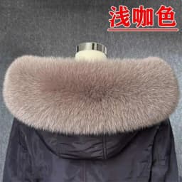 Real Fox Fur Collar Women Universal Hat Strip Down Jacket Fur Collar Winter Warm Fur Scarf Shawl Luxury Neck Warmer Fur Scarf