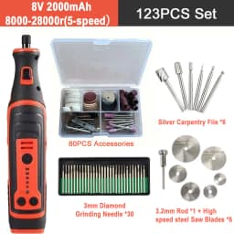 5000-20000r 4.2V Engraver Electric Drill Mini Grinder Engraving Pen Drilling Machine Cordless Rechargeable Micro Rotary Tool Kit