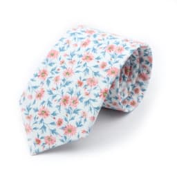47 Styles Floral Ties For Men Women Elegant Beautiful Flower Printed Necktie Narrow Skinny Cravat Fit Wedding Party Workplace