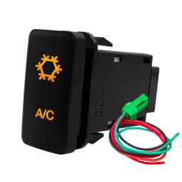 Amber Led Light 12V Car Push Button Switch Winch A/C ON OFF For Toyota 4Runner Tacoma Land Cruiser Reiz Hilux Prado FJ Cruiser