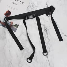 [EAM]  Canvas Plastic Buckle Bandage Simple Black Belt Personality Women New Fashion Tide All-match Spring Autumn 2026 JZ671