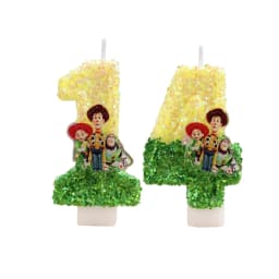 Hot Cute Cartoon T-O-Y Story Digital Candle Numbers 0-9 Kids Birthday Cake Decoration Cartoon Party Supplies Accessory