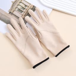 BirdTree, Silk Touchscreen Women's Gloves, Lining Silk, Thicken Warmth Cycling Finger Gloves, 2026 Autumn Winter New S69307JF