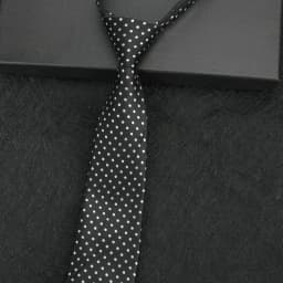 NEW Paisley Zipper Ties for Men 8CM Neck Tie Solid Striped Polka Dots Silk Neckties Men's Wedding Zipper Tie Blue Lazy Ties