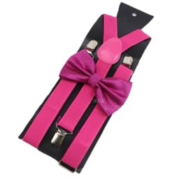 Adjustable Elastic Leather Suspenders Bowtie Set Men Women Baby Blue Braces Straps For Wedding Y-Back Shirt Accessories Gift