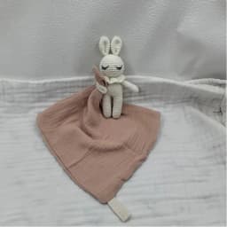 Handmade Baby Cotton Muslin Comfortable Blanket Cute Cat Doll For Infant Kids Sleep Appease Towel Rabbit Bear Saliva Scarf