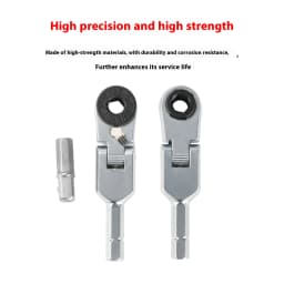 New Socket Torque Wrench Hand Tools 6.35mm Screwdriver Stainless Steel Hexagonal Ratchet Wrench Toughbuilt Mechanic Manual Tools