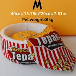 New Cat Nest Closed Sense of Security Winter Warm Popcorn Sleep Nest Winter Cat Sleeping Pet Supplies