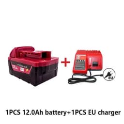 M18 For Milwaukee 18V Power Tool Battery, Charger BR XC M18B5 48-11-1860, Built-in 18650 Power Tool Battery 6.0Ah/9.0Ah/12.0Ah