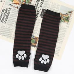 New Cute Cat Claw Half-finger Knitted Gloves Gothic Lolita Arm Cover Arm Warmers Fingerless Punk Long Wristband Y2K Girl Gloves