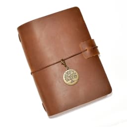 Travel Notebook Retro Leather Journal DIY Handmade Vintage Planner Note Book Portable Sketchbook Teacher School Gift 192 Pages