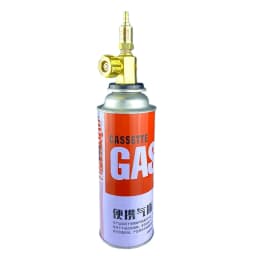 Butane Bottle Snap-On Safety Valve Gas Pressure Reducing Valve For Portable Gas Cylinders Flame Arrestor With Pressure Gauge