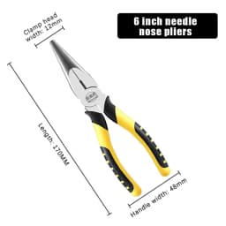 6 Inches Wire Pliers Sharp Large Opening Stripping Pliers Industrial Grade Labor-saving Household Electrician Pliers