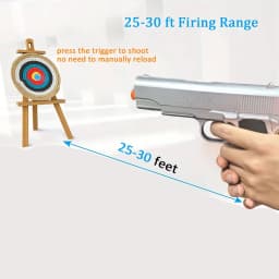 Manual Blaster Pistol - Toy Gun Pistol Without Charge, For Backyard Fun and Outdoor Team Shooting Games (Without Water Beads)