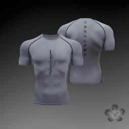 Anime Summer Short Sleeve T-Shirt Men Compression Shirt New Running Sports Quick Dry Gym Jogging Shirts Rashguard Jiu Jitsu Tops
