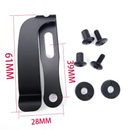 1piece Stainless Steel KYDEX IWB HOLSTER CLIPS K Sheath Waist Clip Accessories Knife Scabbard Back Clip KYDEX Carrying Belt Clip