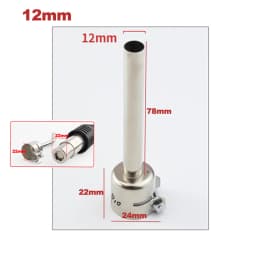 BGA 850 Series Universal Hot Air Gun Nozzle Extension Elbow Desoldering Station With Nozzle BGA Universal 3/4/5/7/ 6/ 8/10/12mm