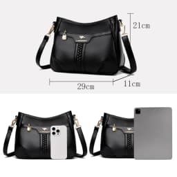 Genuine High Quality Soft Leather Women's Handbag Trend Designer Female Crossbody Bag Casual Shoulder Messenger Handbags 2024