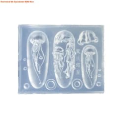 Soft Silicone Jellyfish Moulds Art Dropper Mold Convenient Art Molds Resin Craft Mould DIY Casting Moulds