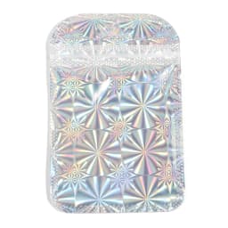 20-100pcs Holographic Ziplock Bags Iridescent Composite Self Sealing Pouches For Jewelry Nail Art Gift Packaging Storage Supply